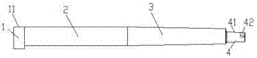 A die-casting mold slider pin