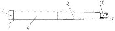 A die-casting mold slider pin