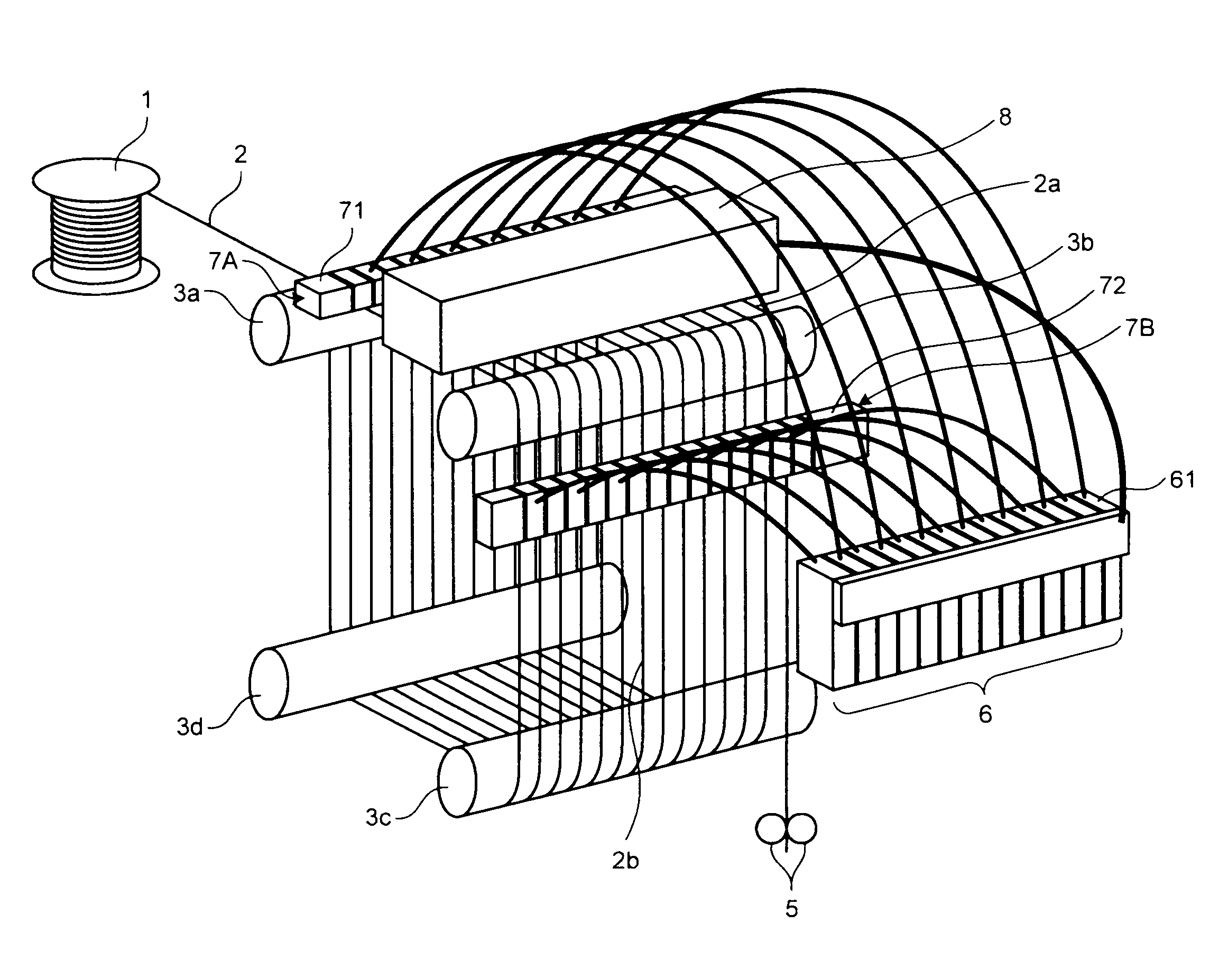 Wire discharge-machining apparatus with parallel cutting wires