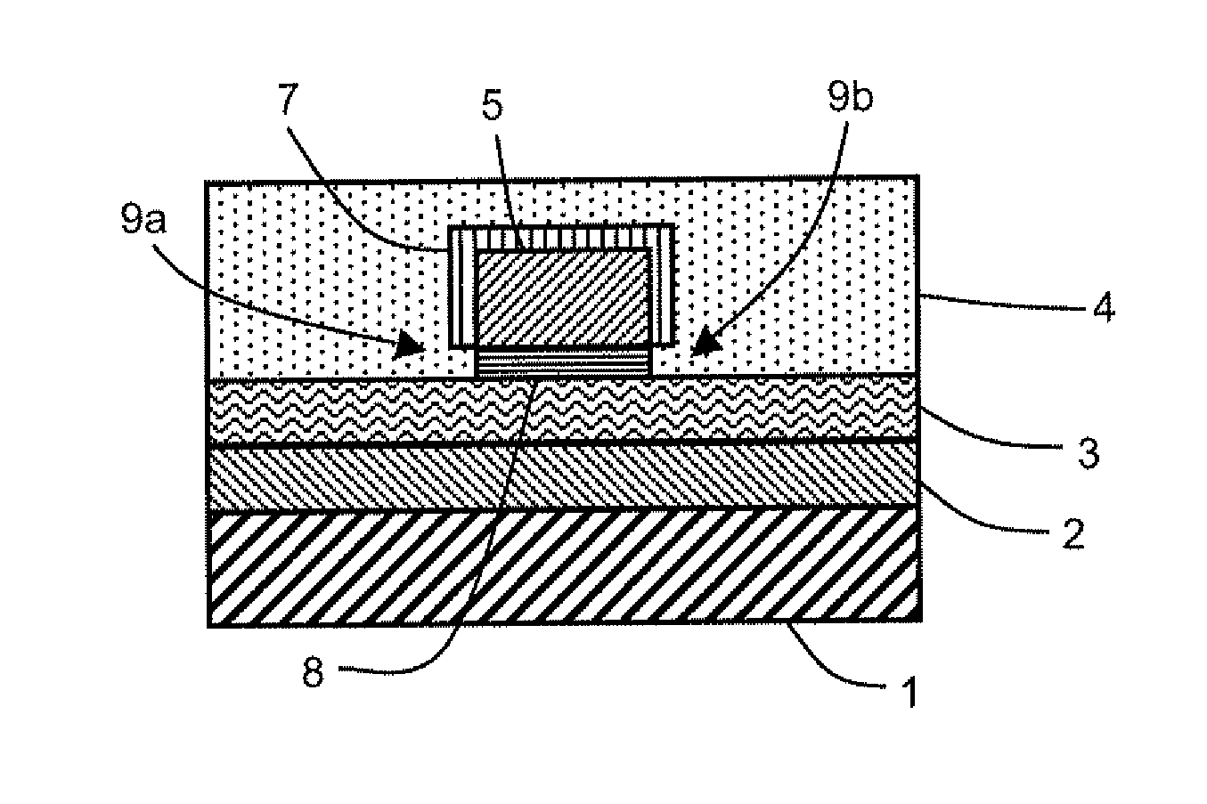 Optoelectronic device having an embedded electrode