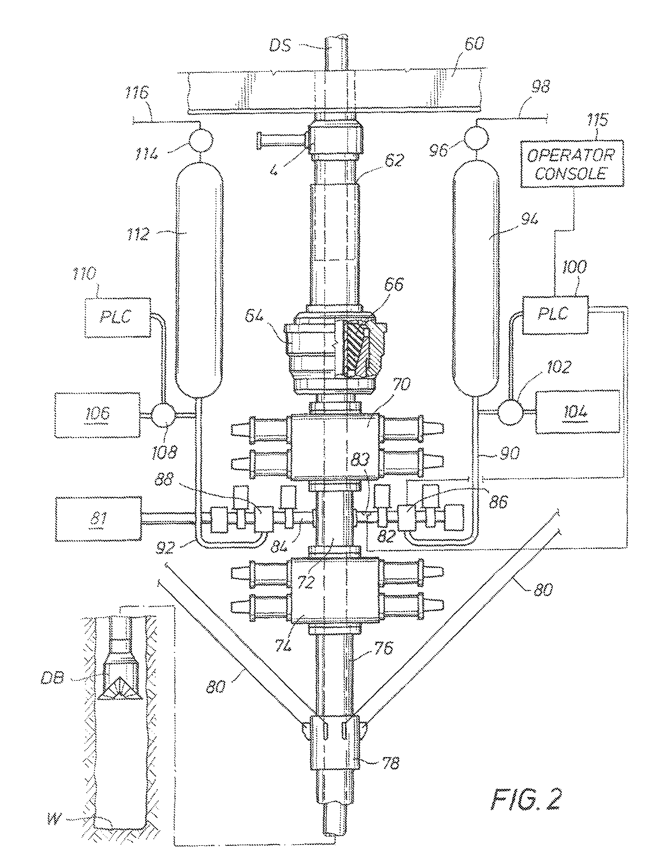 System and method for managing heave pressure from a floating rig