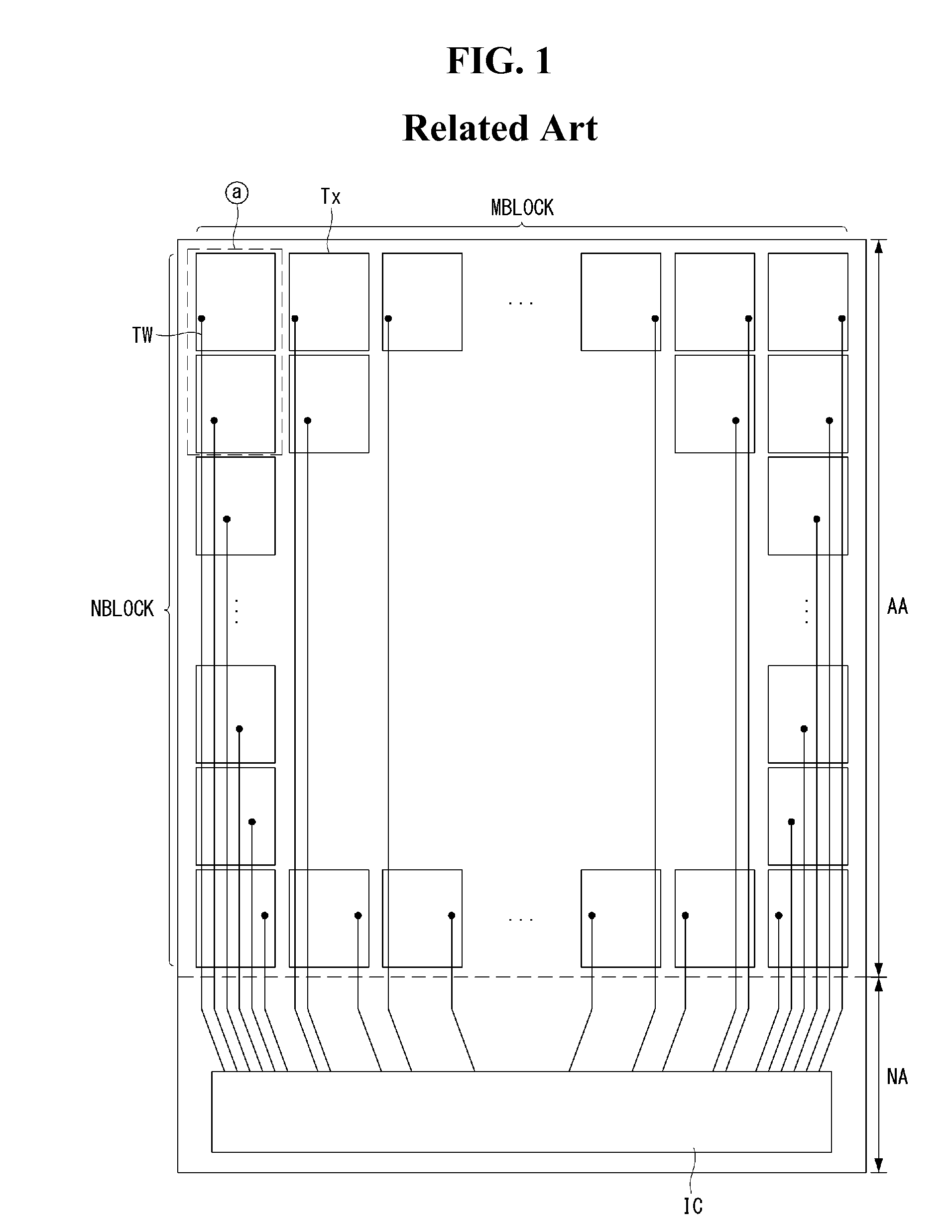 Ultra high resolution flat panel display having in-cell type touch sensor