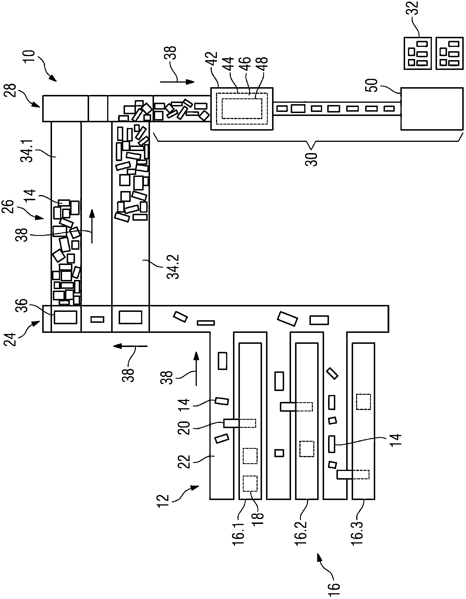 Loading system and method for loading packaged items