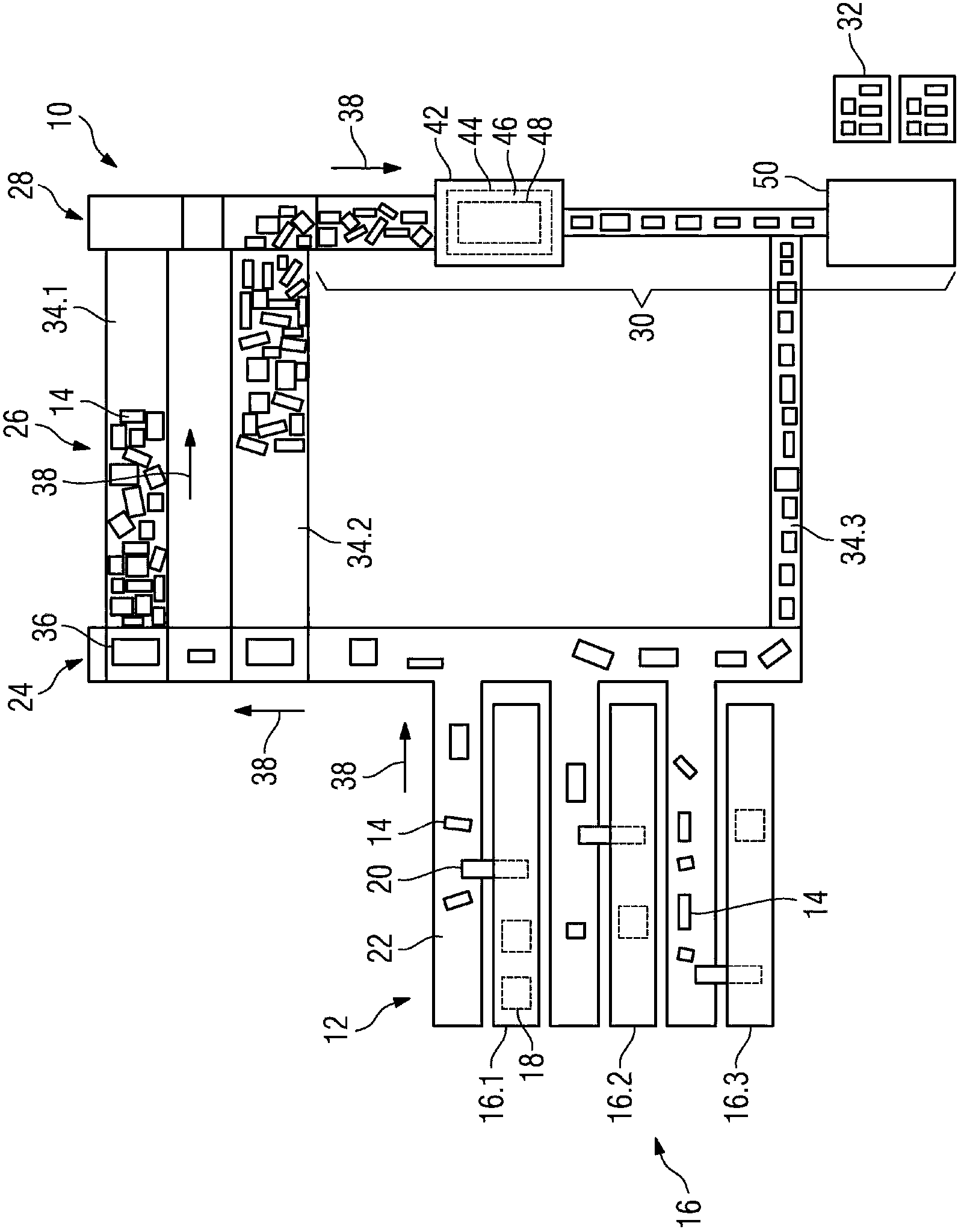 Loading system and method for loading packaged items