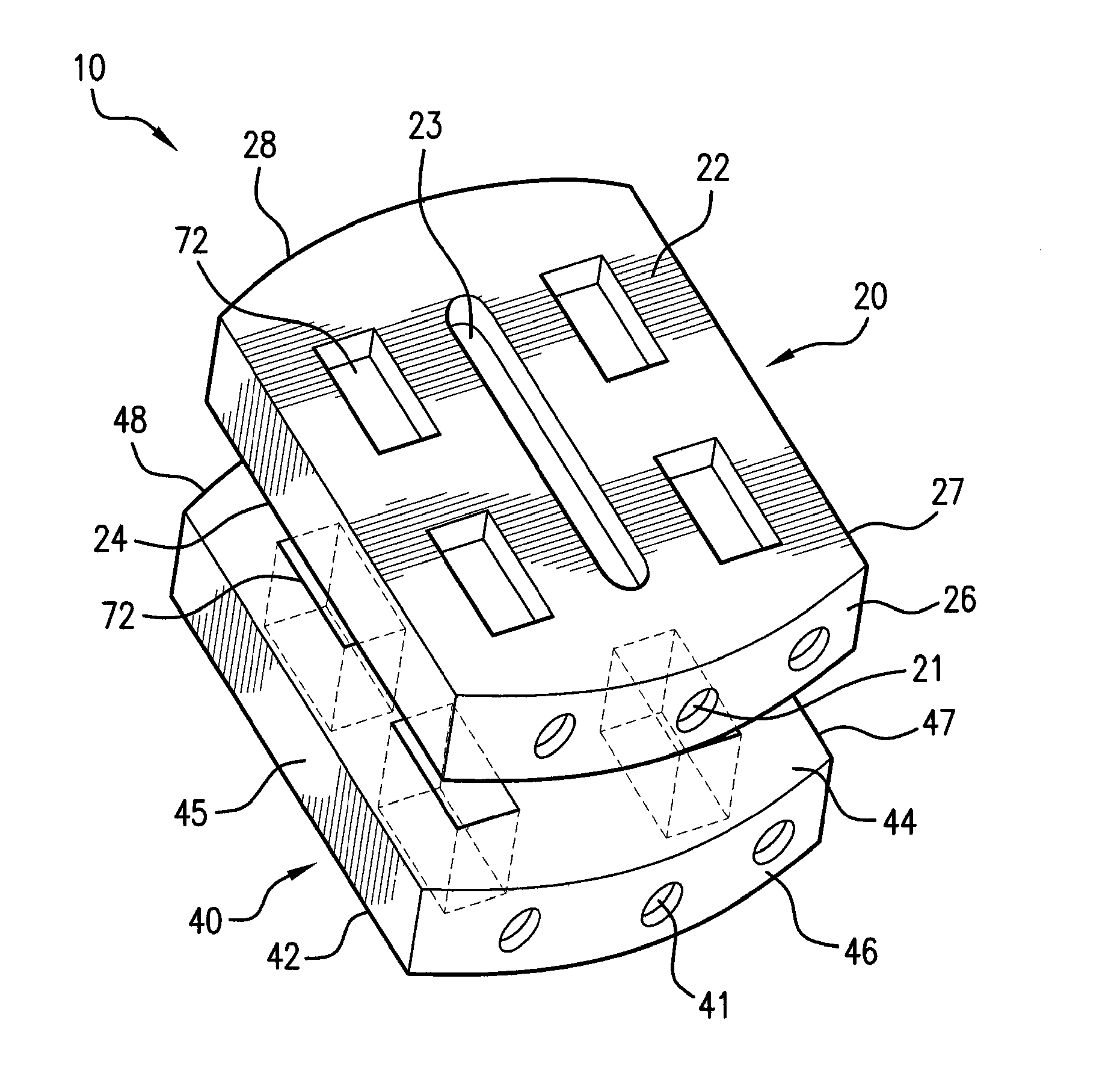 Modular intervertebral disc prosthesis and method of replacing an intervertebral disc