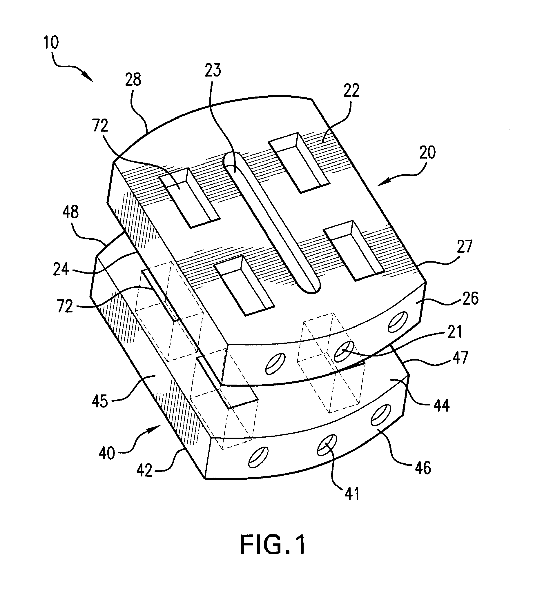 Modular intervertebral disc prosthesis and method of replacing an intervertebral disc