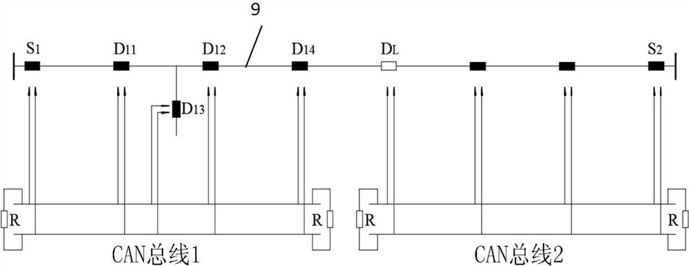 CAN bus optical fiber Internet +10KV feeder line fault automatic processing system and method