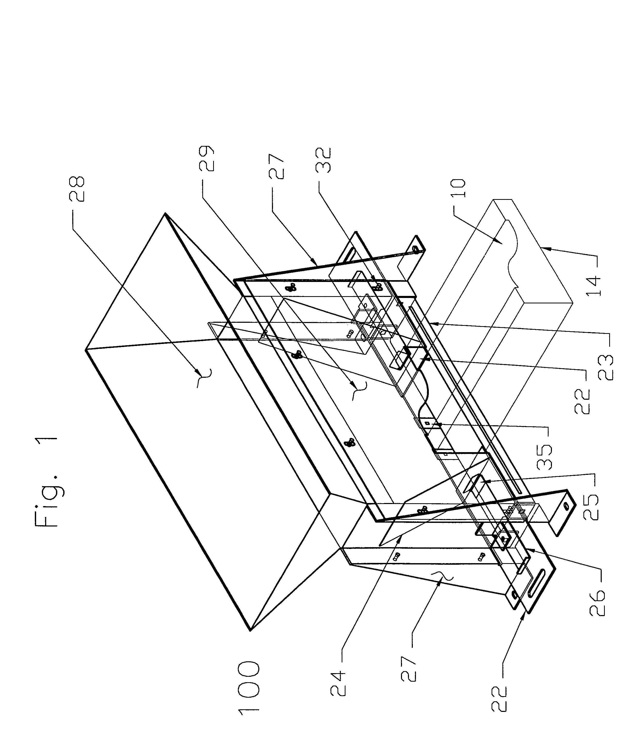 Coating chamber and templates to produce decorative mouldings