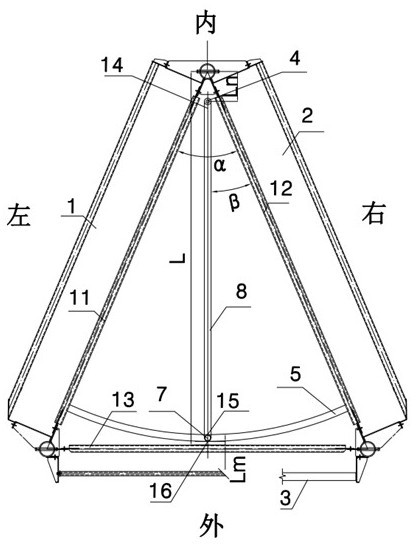 Cooling triangular unit with rotating plate type flow-equalizing and anti-freezing integrated device