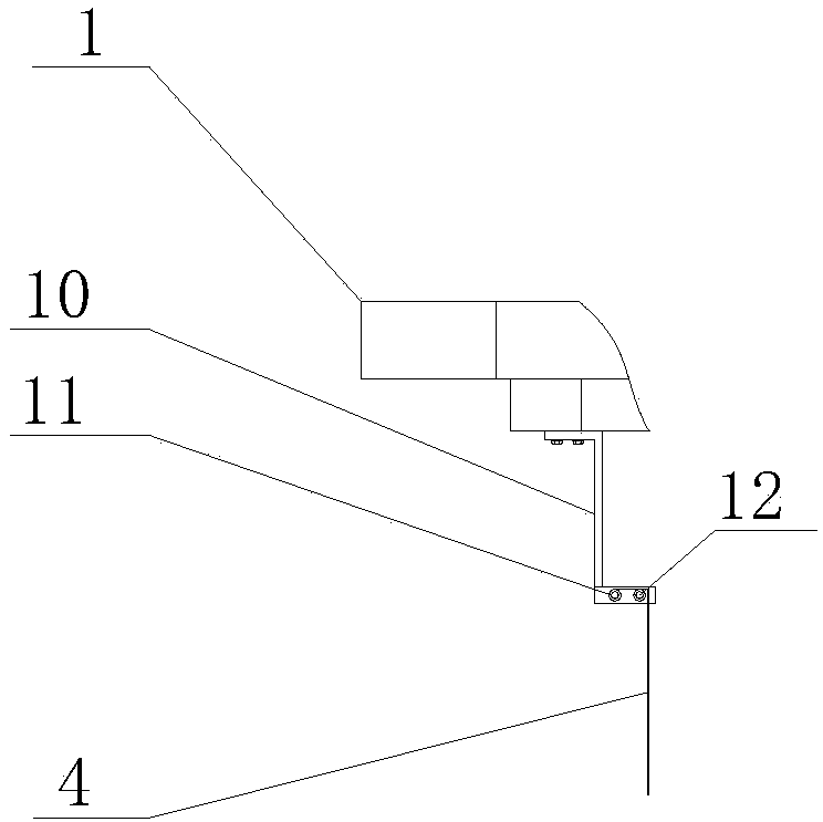 Wire-breaking alarm device of diamond wire cutting machine and application method thereof