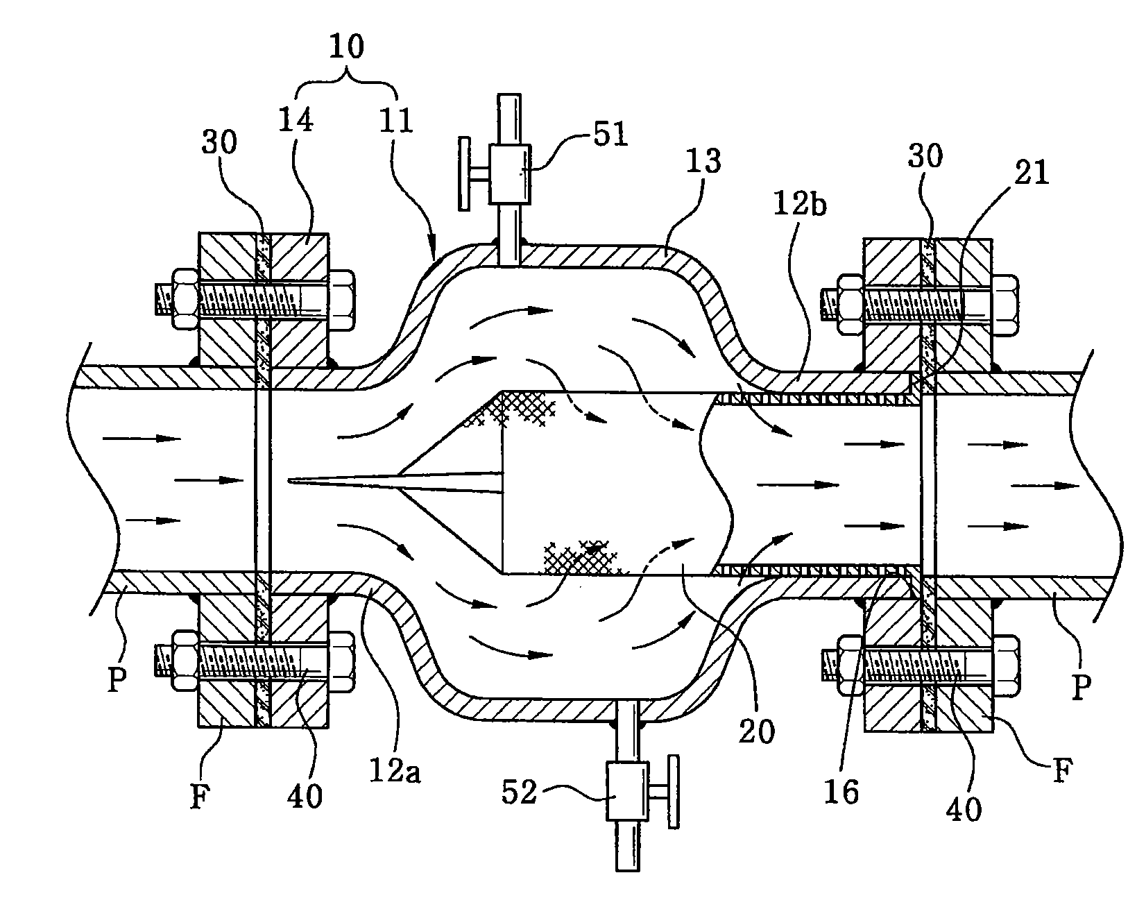 In-line strainer