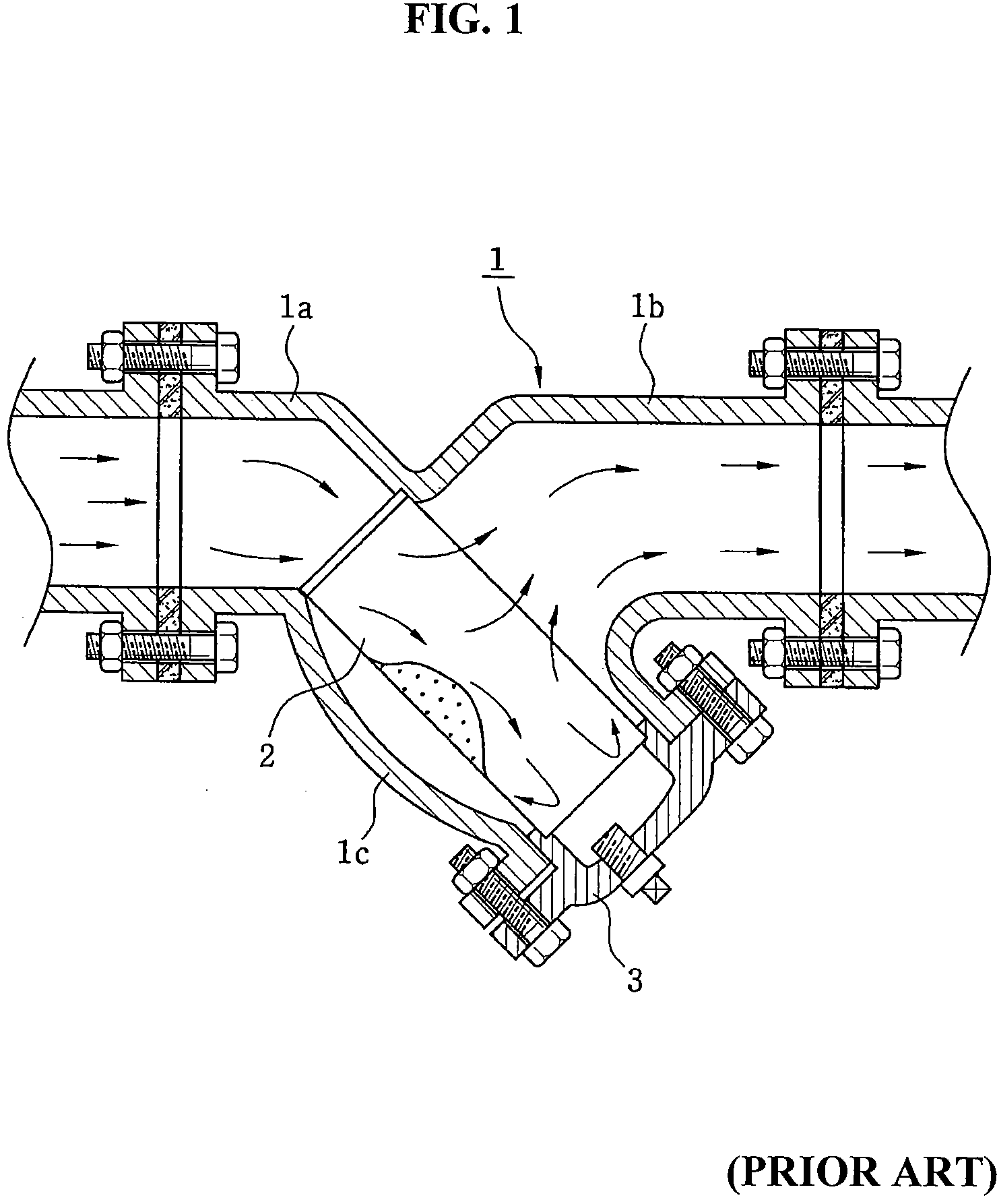 In-line strainer