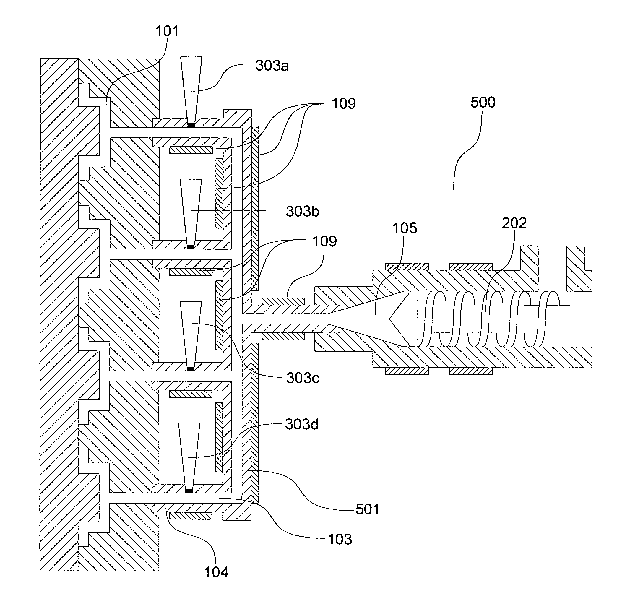 Method and apparatus for forming plastics with integral RFID devices