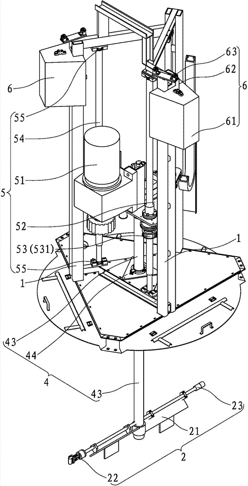 Full-automatic stirring/cleaning integrated device for coating jar