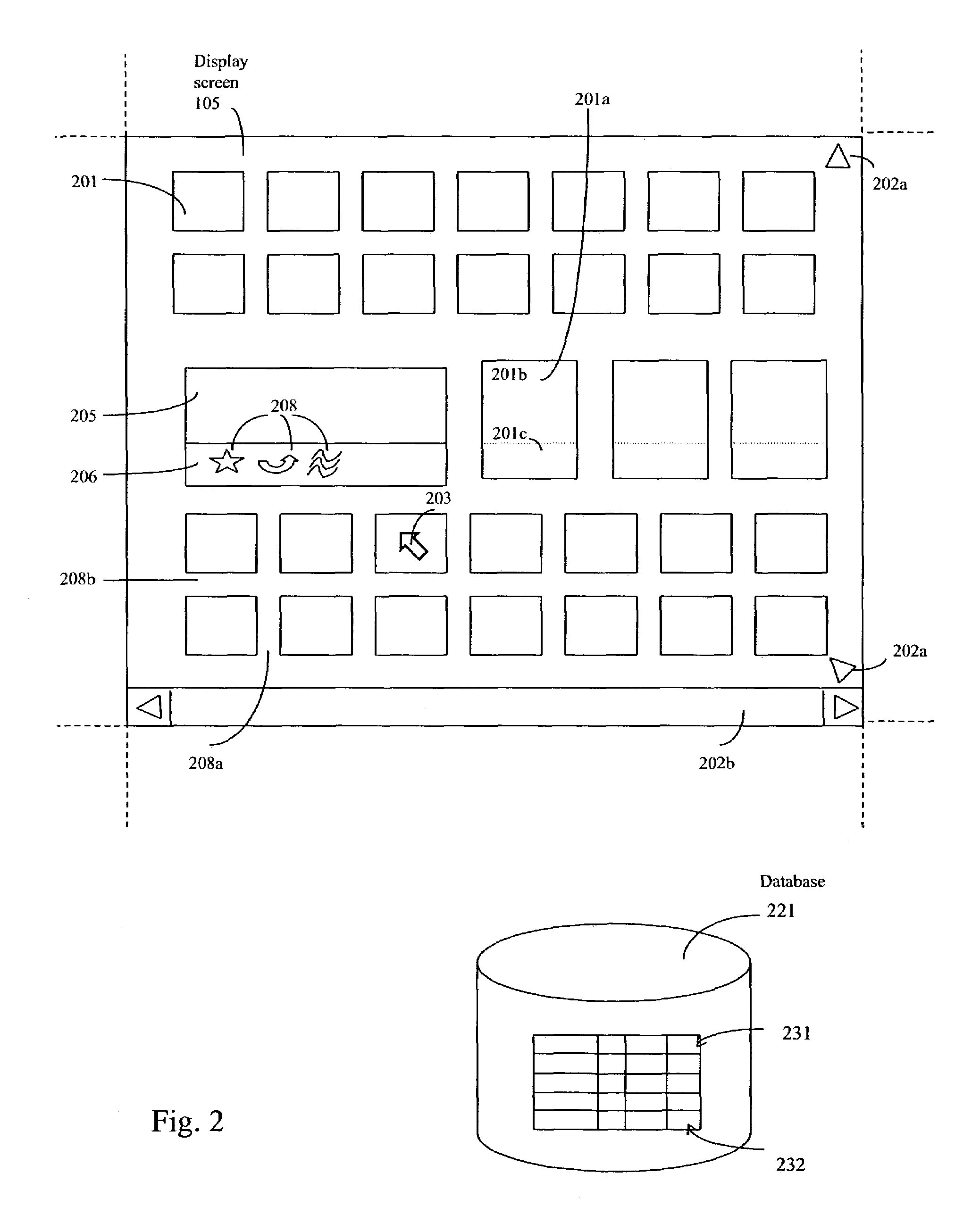 Mosaic-like user interface for video selection and display