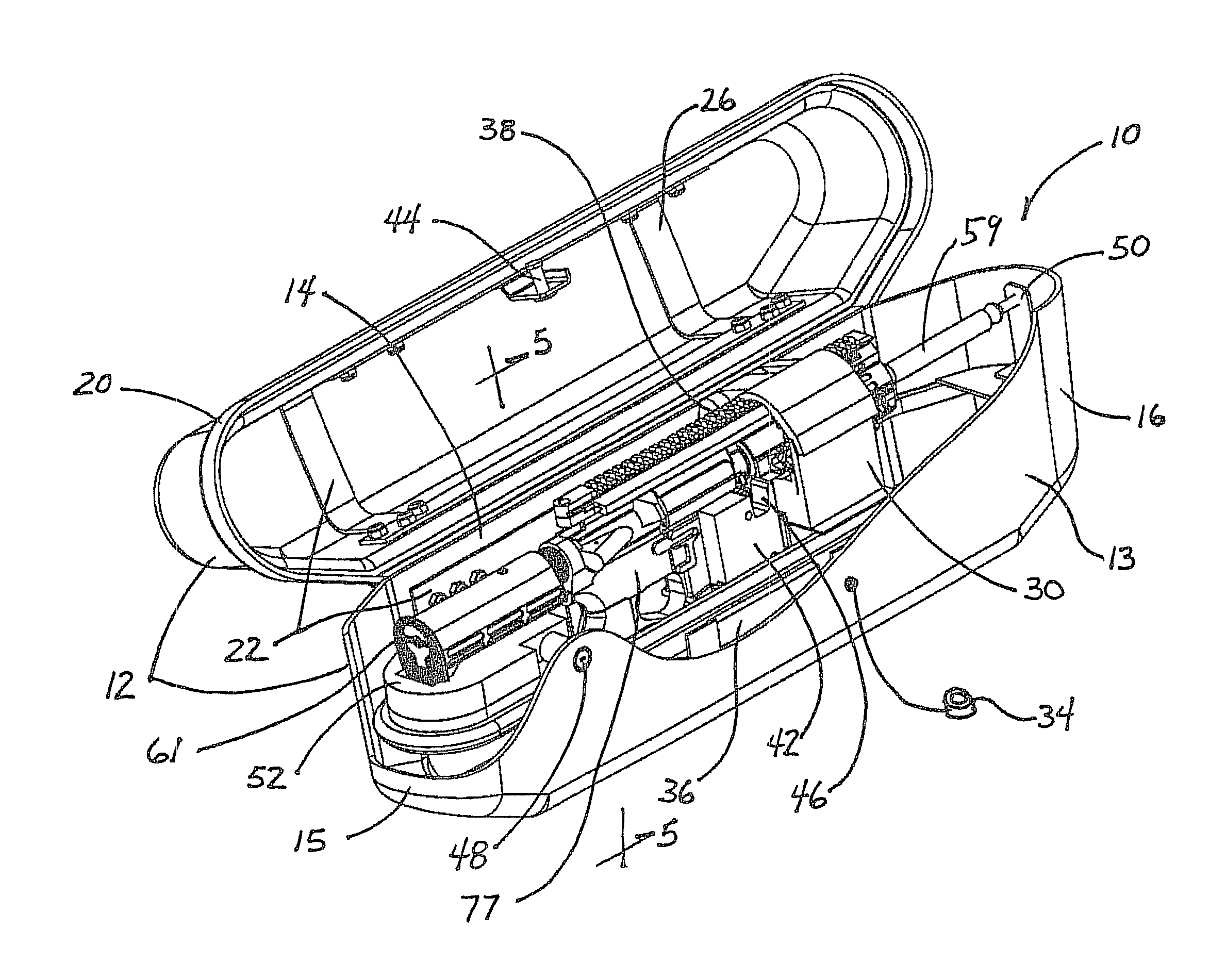 Enclosed weatherproof firearm case