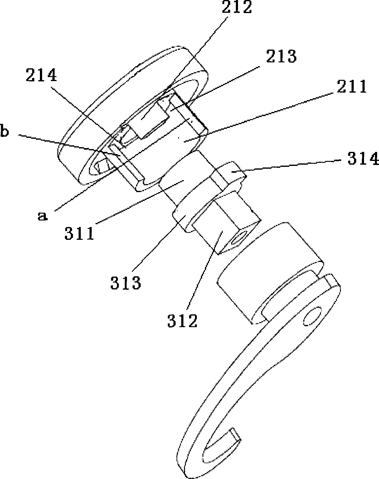 Door lock for refrigerator