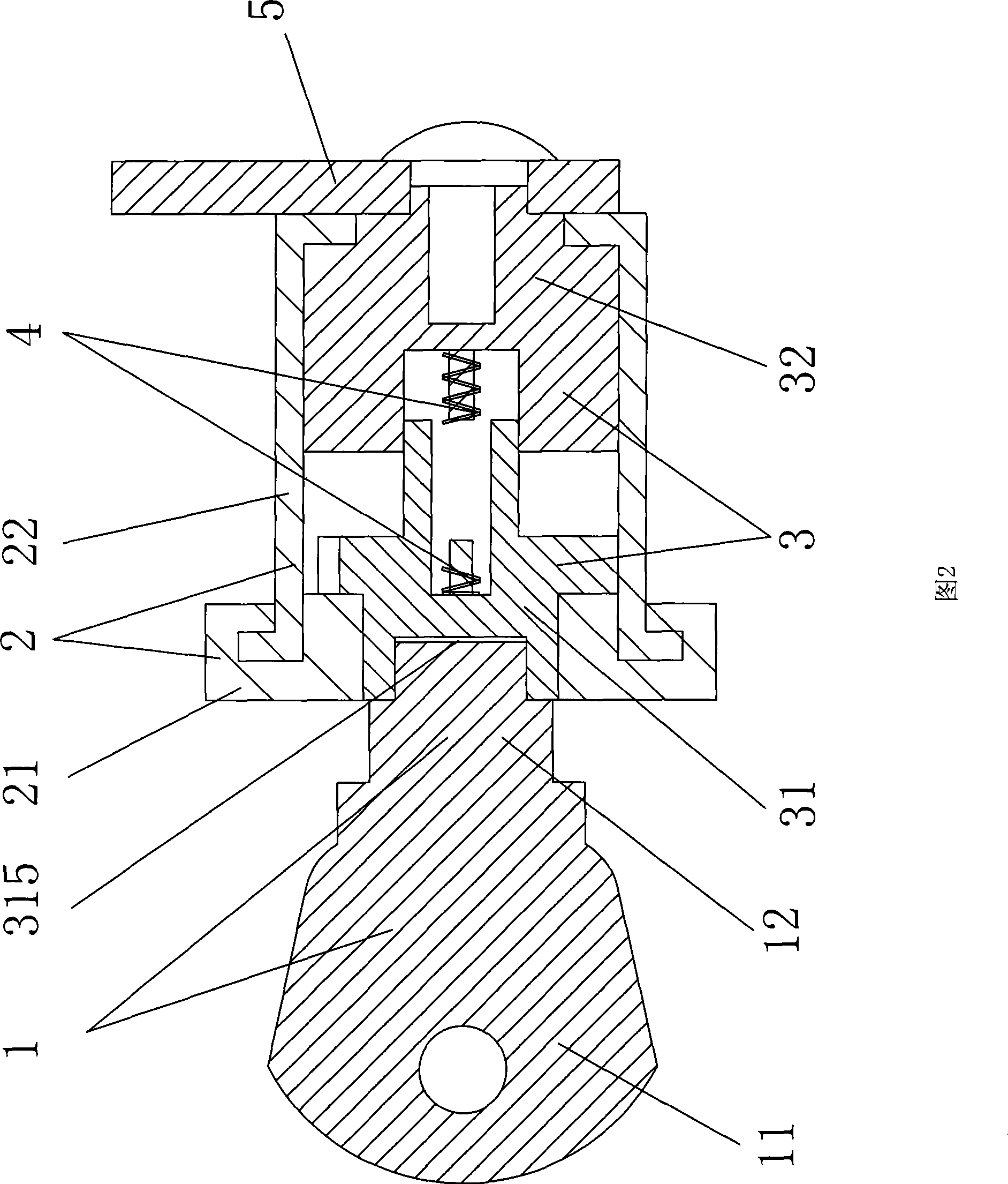 Door lock for refrigerator