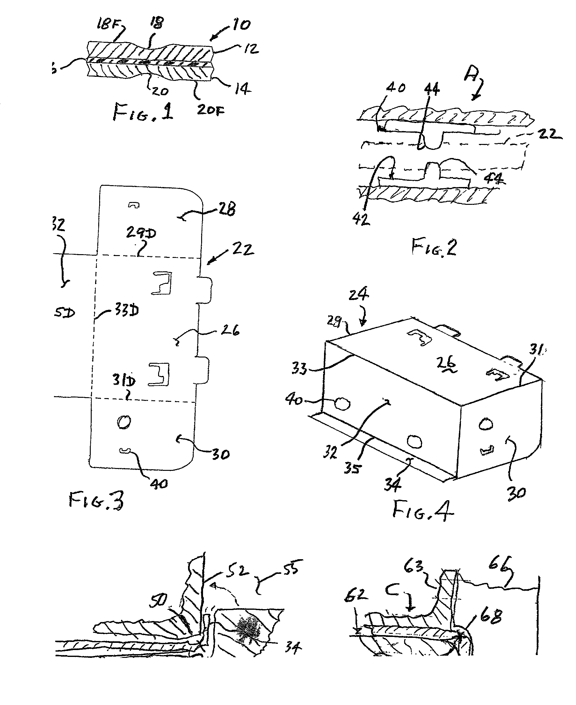 Process of bending laminated metal sheet