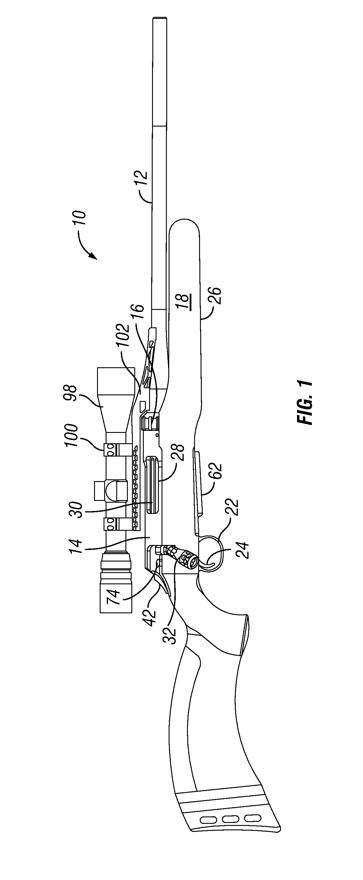 Multi-caliber bolt-action rifle and components