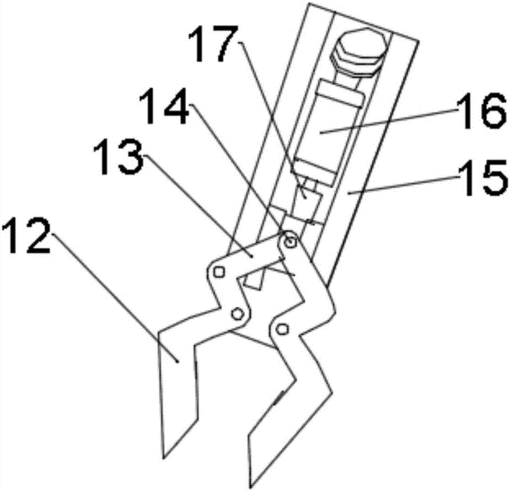 Six-link mechanical arm device with adjustable degree of freedom