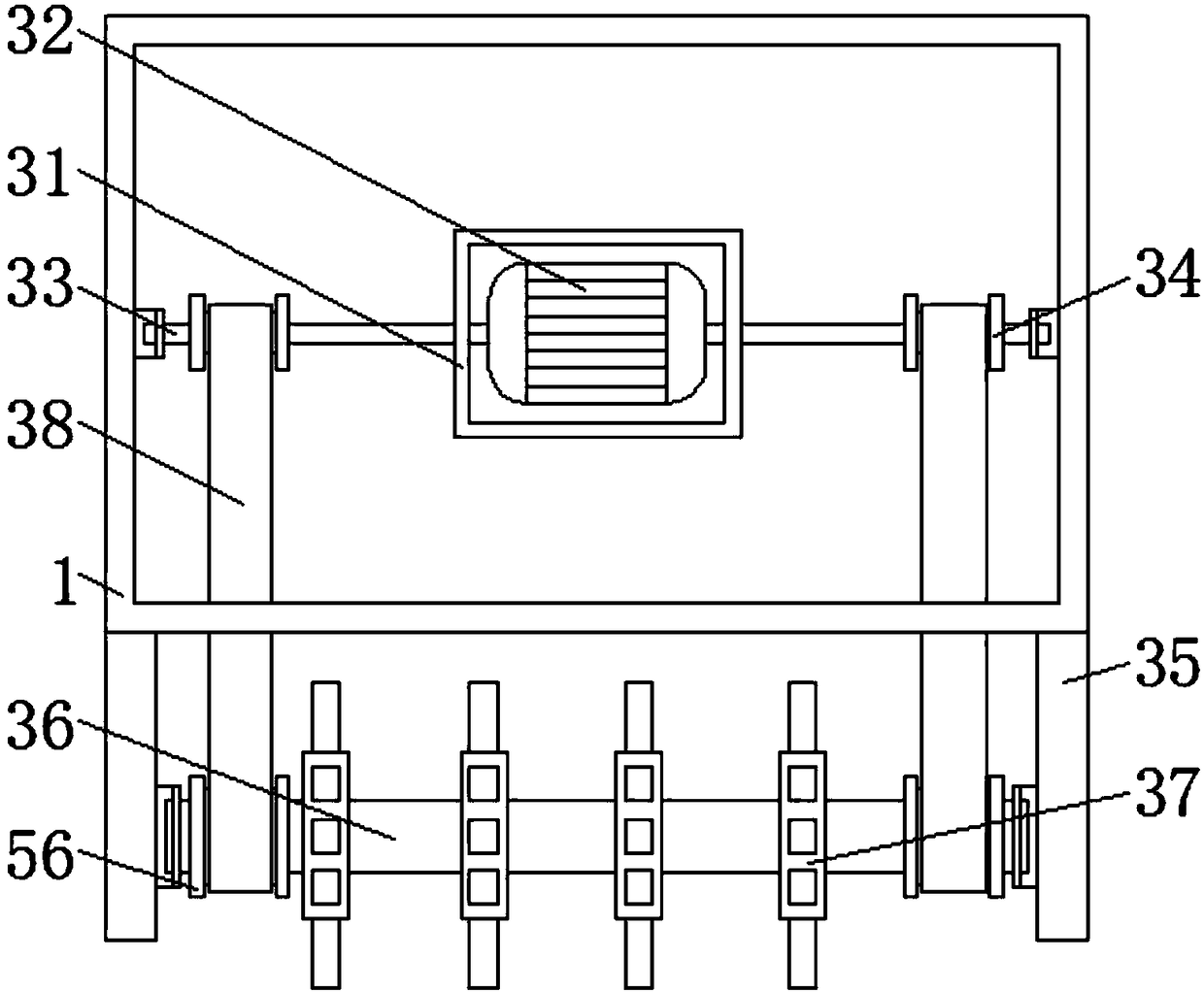 Agricultural fertilization machine with rationed fertilization effect