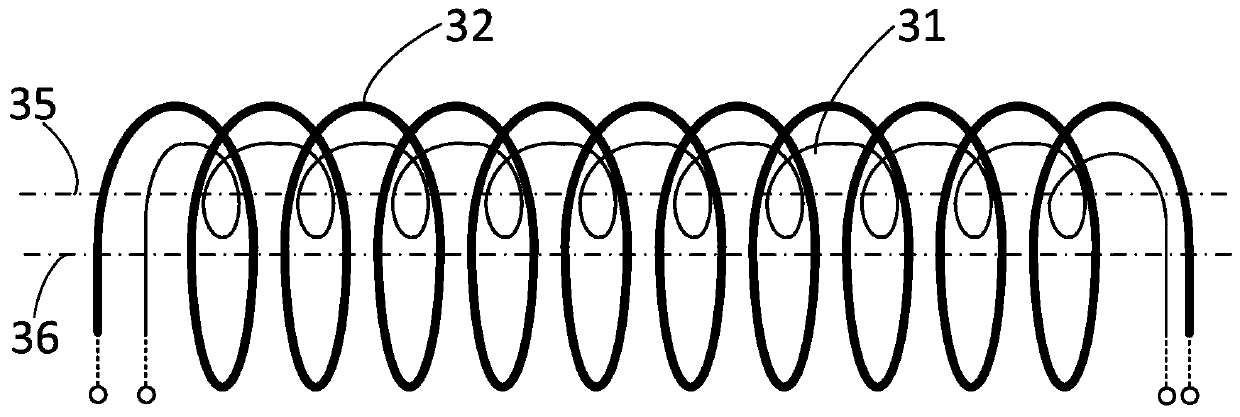 Testable current transformer and electrical apparatus comprising means for testing such a current transformer