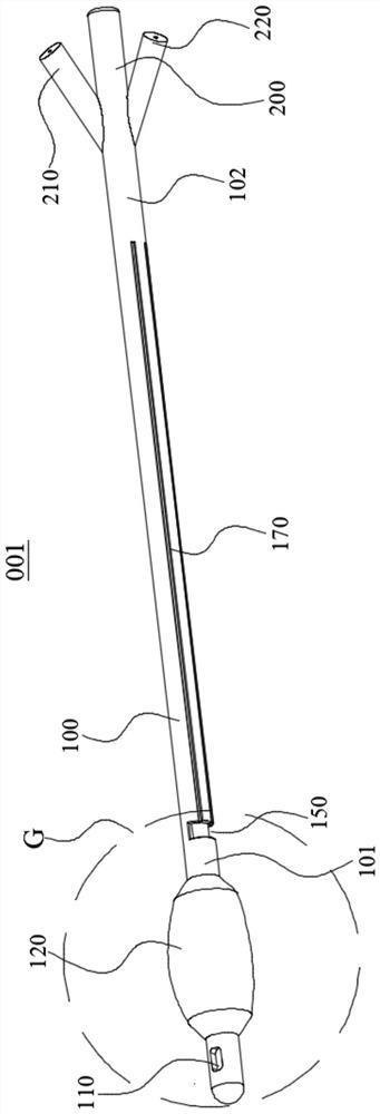 Indwelling catheter and catheter set