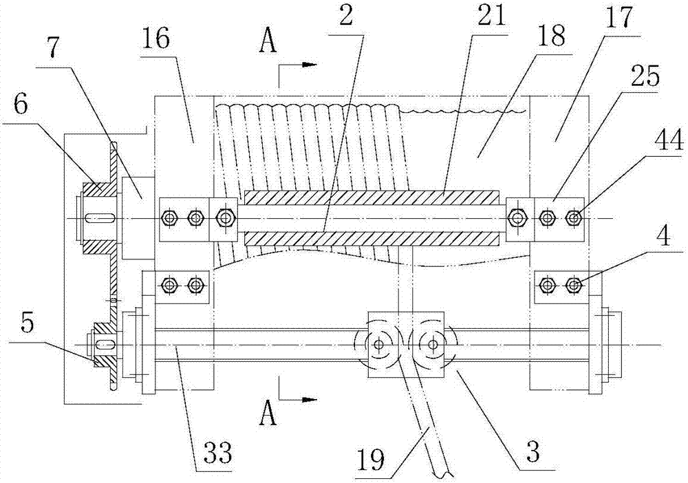 Rope guider with casing pipe type rope presser and guiding rod type thread rope guiding device