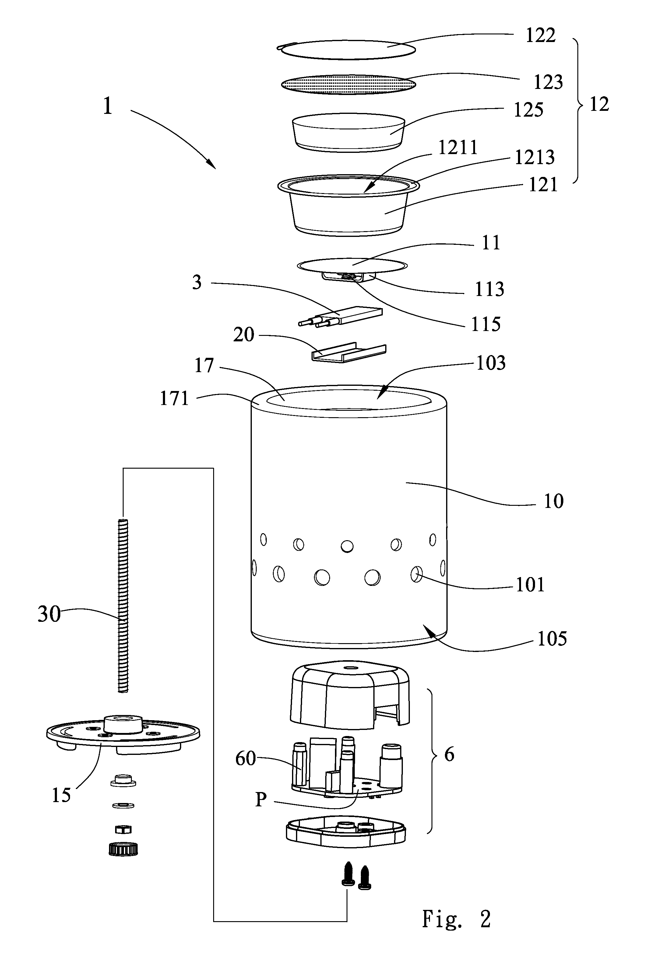 Aroma-diffusing heating device