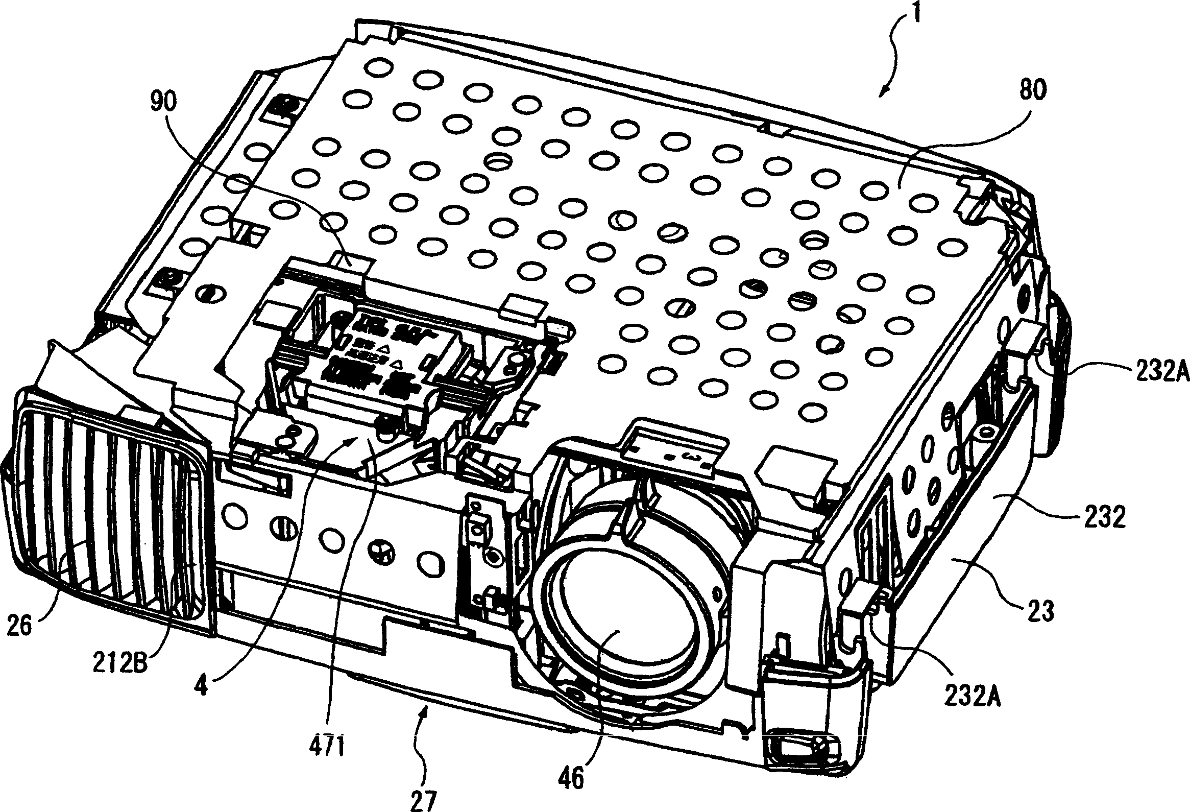 Optical device and projector