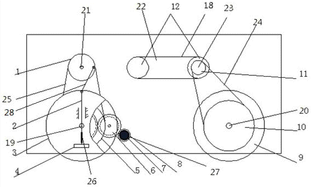 Hand-push type brick paving machine