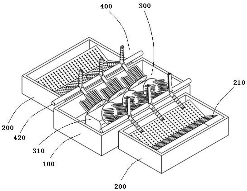 A kind of black soldier fly breeding insect material separation system and separation method