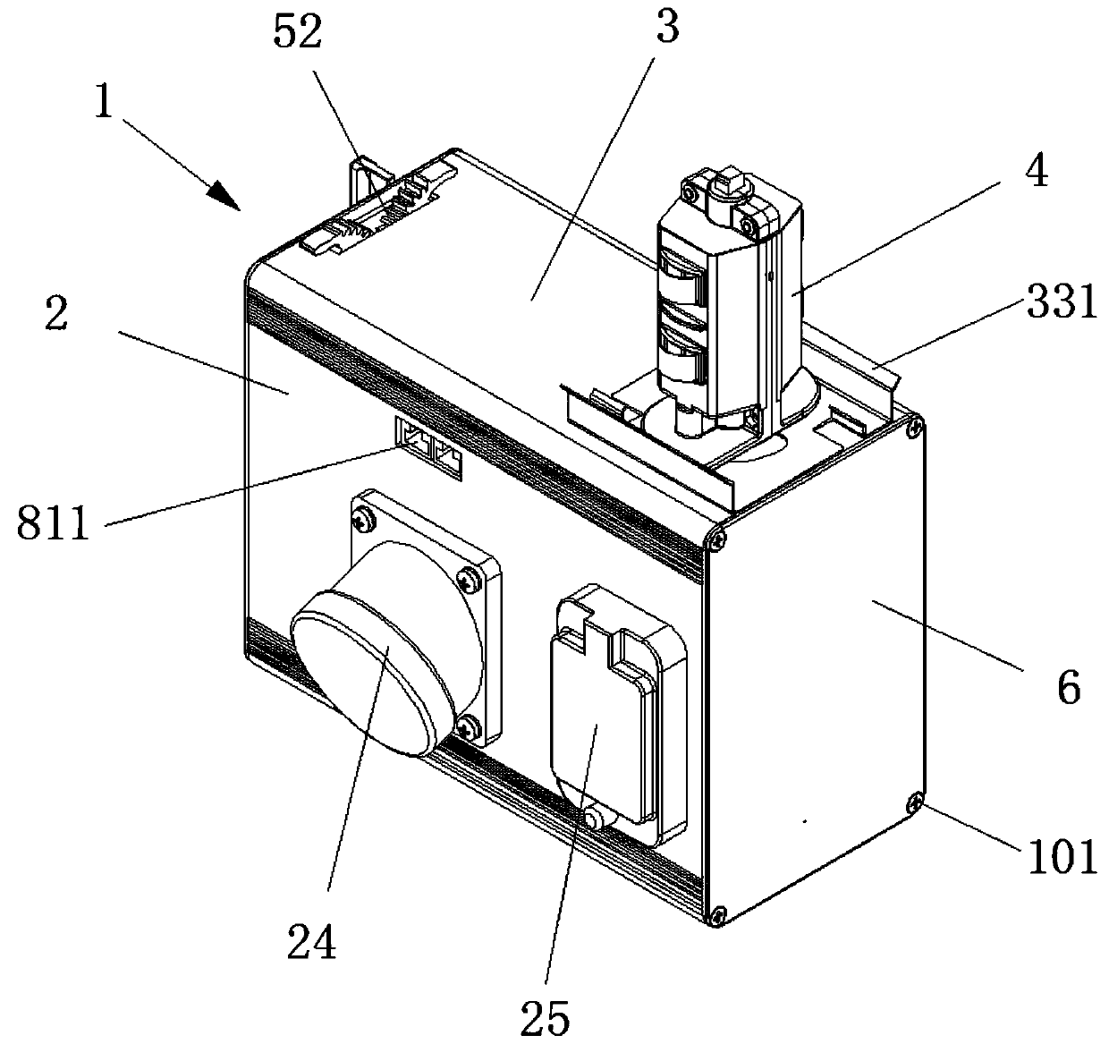 Jack box capable of being rapidly assembled