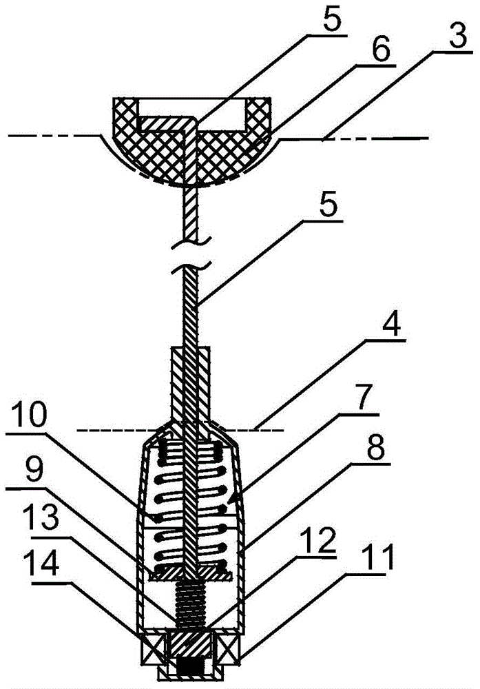 A sensing device for testing the weight of contents in a washing bucket of a washing machine