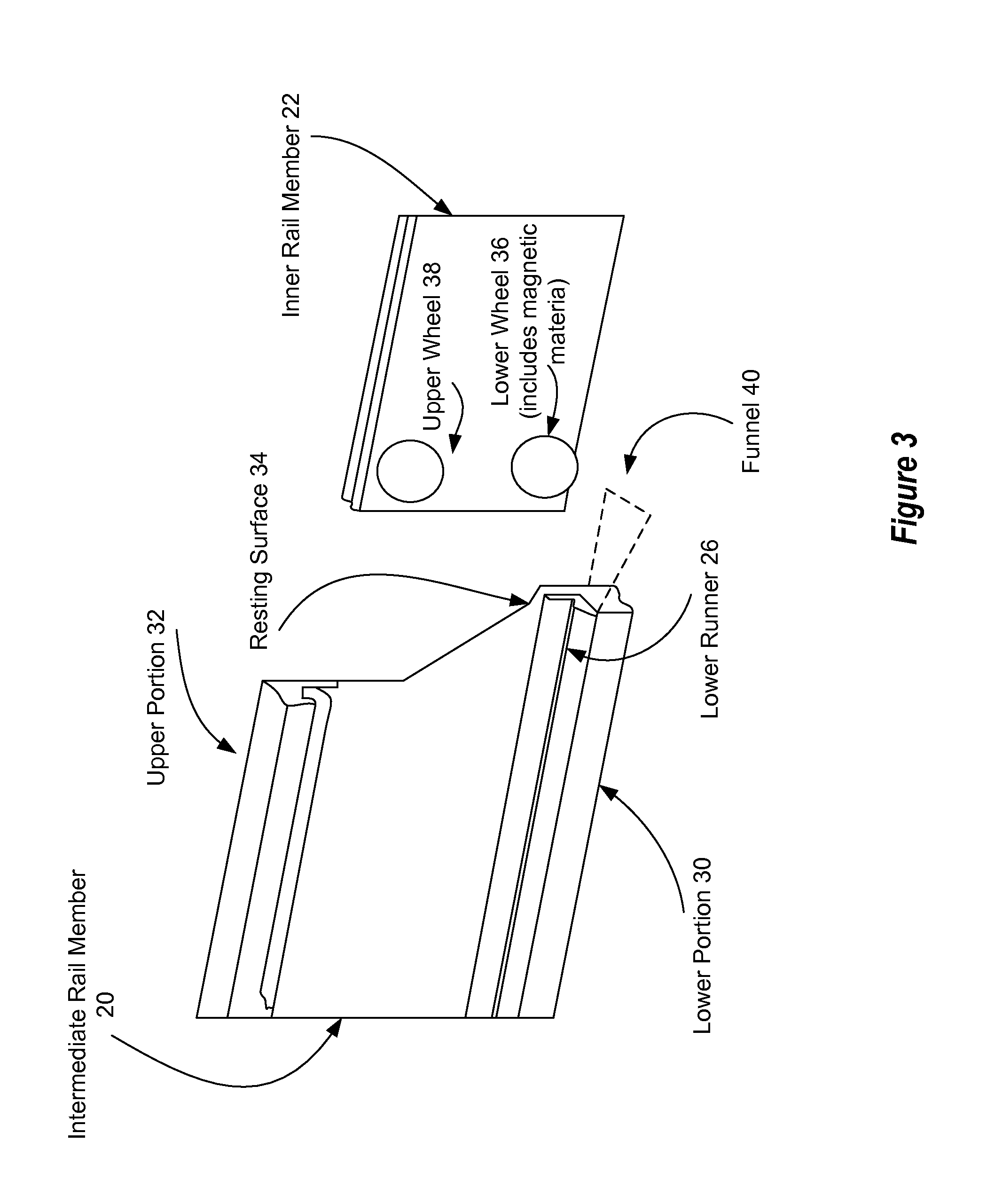 Information handling system slide rail alignment support