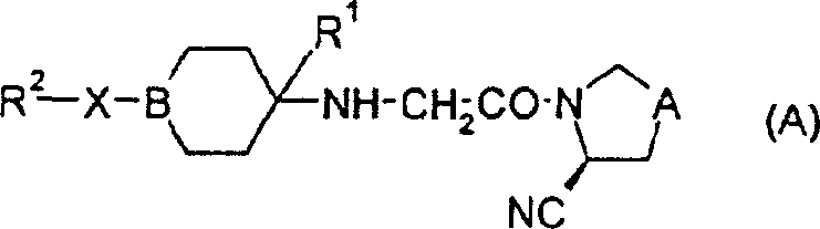 2-cyano-4-fluoropyrrolidine derivative or its salt