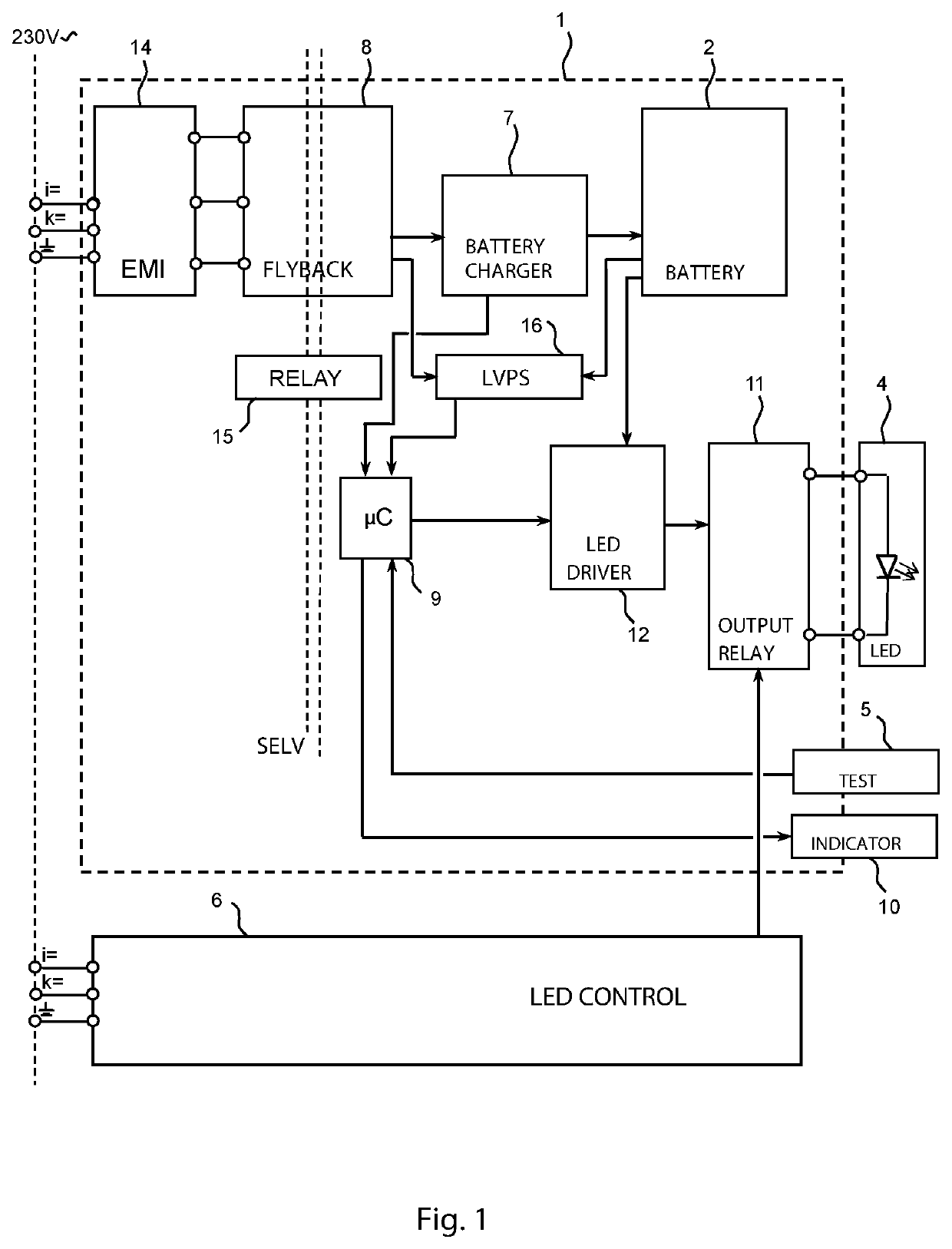 Emergency lighting converter