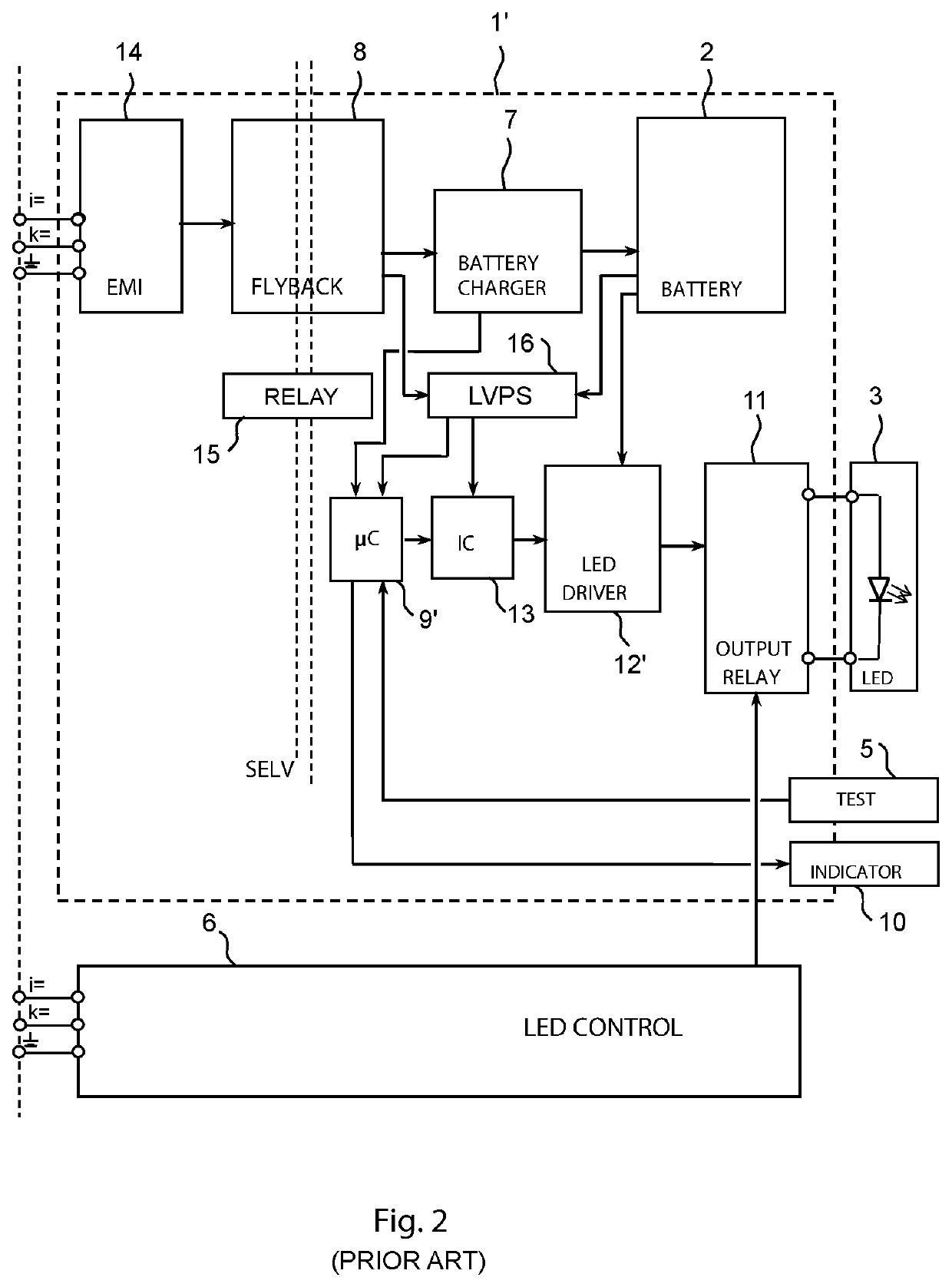 Emergency lighting converter