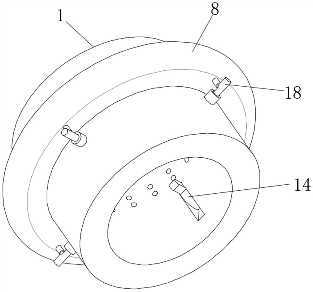 Rotor bearing dismounting tool