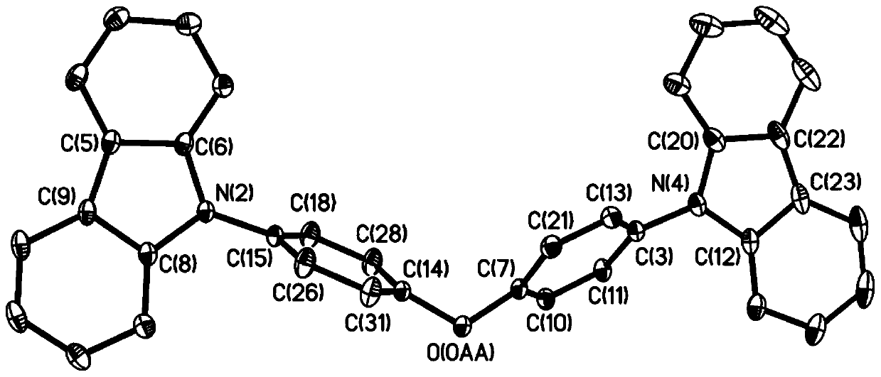 Organic long-afterglow compound, and preparation method and application thereof