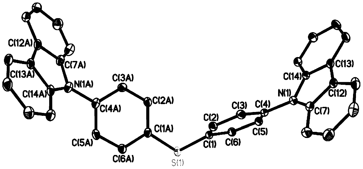 Organic long-afterglow compound, and preparation method and application thereof