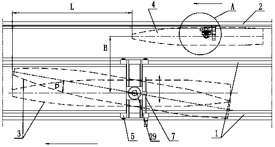 Device for measuring hydrodynamic force interference among multiple ships