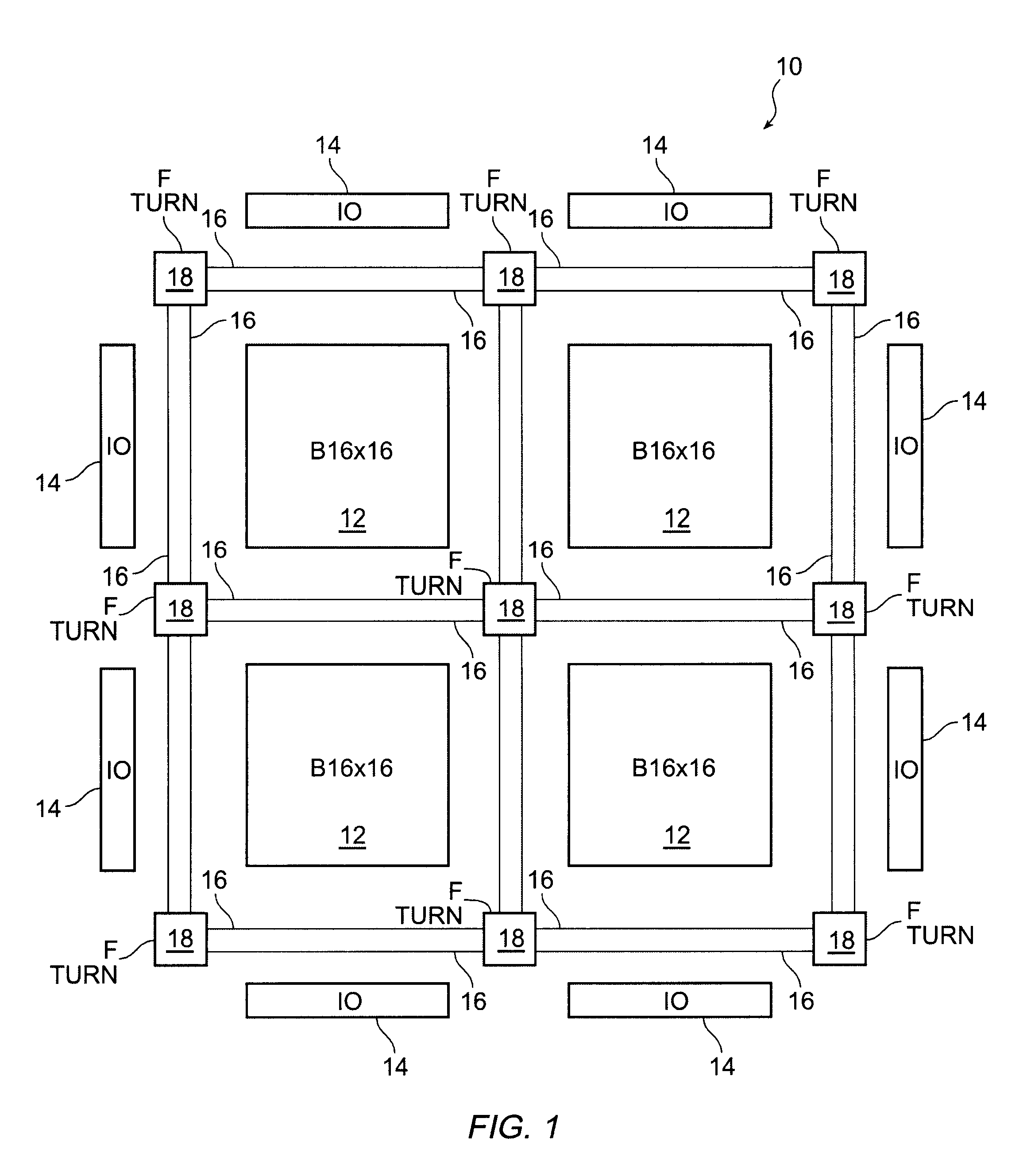 Block connector splitting in logic block of a field programmable gate array