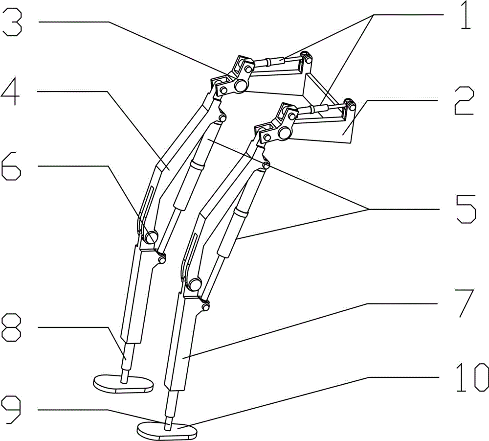 Assisting exoskeleton mechanism system for lower limbs