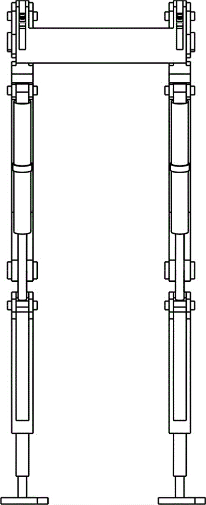 Assisting exoskeleton mechanism system for lower limbs