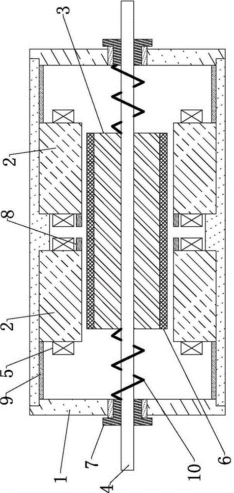 Halbach permanent magnet linear oscillation motor and operation method thereof