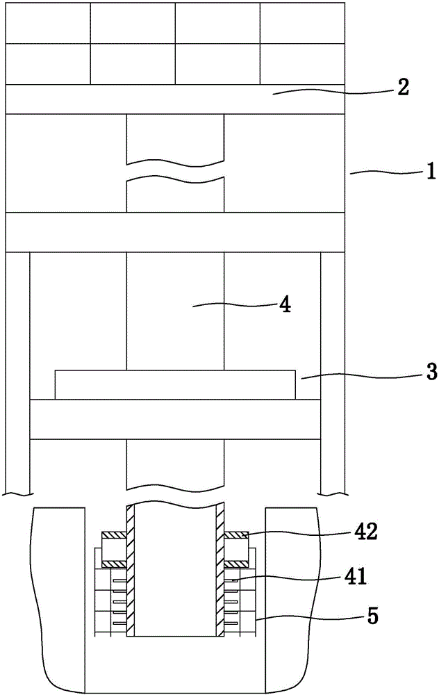 Construction method of stud piles in pebble bed