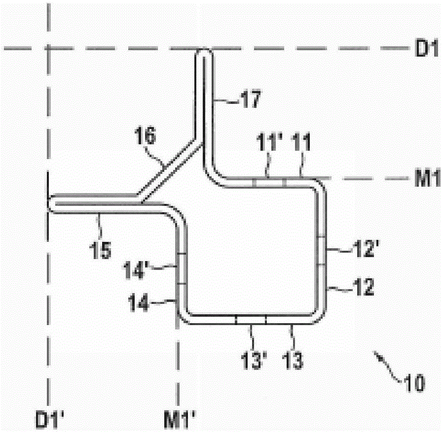 Profiled frame of a frame structure for an electrical enclosure or a distribution cabinet