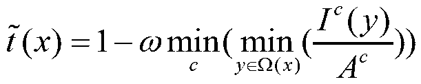 Haze image medium transmission rate estimation and optimization method based on quick gaussian filtering